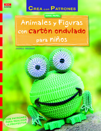 Animales y figuras con cartón ondulado para niños