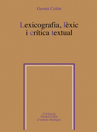 Lexicografia, lèxic i crítica textual