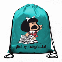 Bolsa de cuerdas Mafalda ¡Estoy indignada!