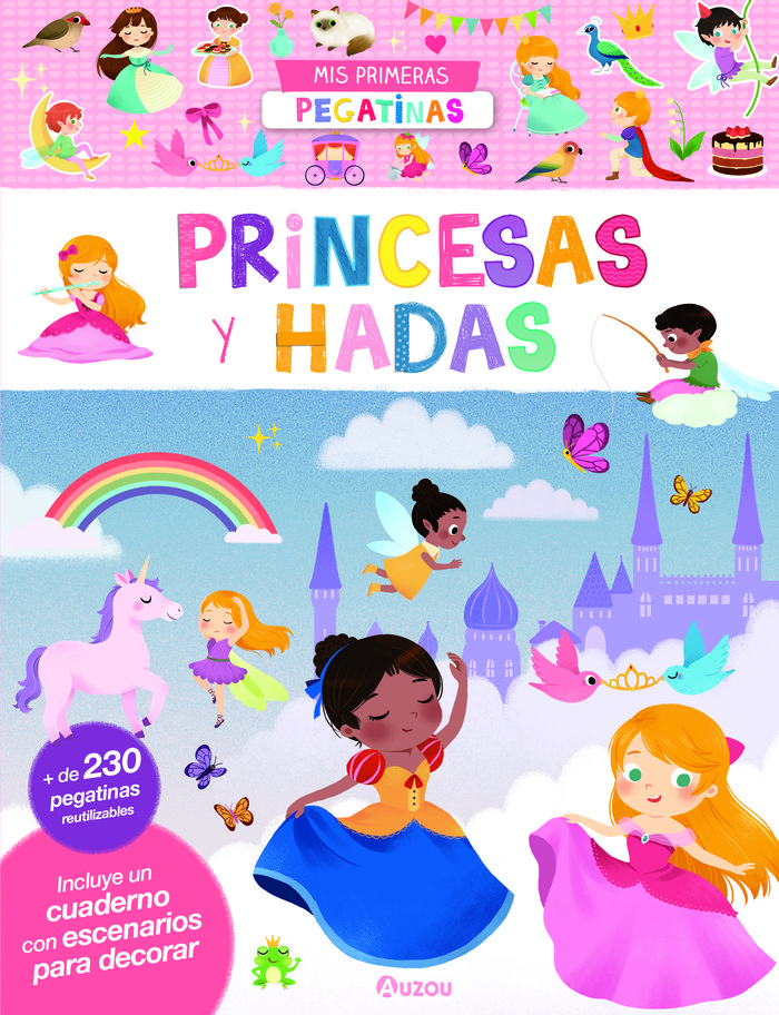 Mi primer libro de pegatinas, princesas y hadas - Bibabuk