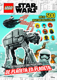 Lego star wars actividades con pegatinas de planeta en plan