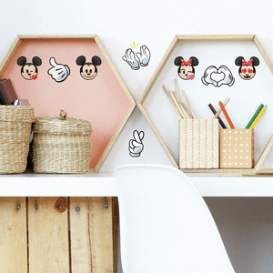 Pegatinas decorativas disney emoji mickey y minnie