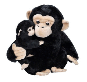 Peluche  madre y bebe chimpance mom