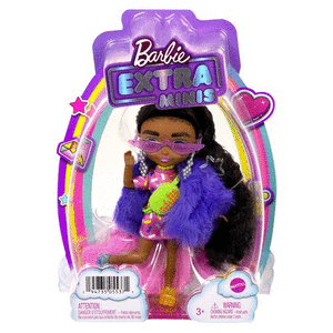 Barbie extra mini vestido estampado
