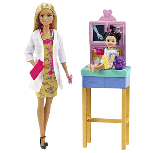 Barbie pediatra rubia