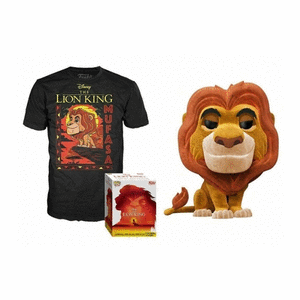 Pop & tee disney el rey leon mufasa funko + camiseta talla s