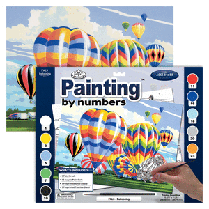 Pintar por numeros 13 piezas globos