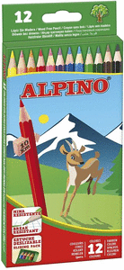 Lapiz alpino 12 colores 654 largo