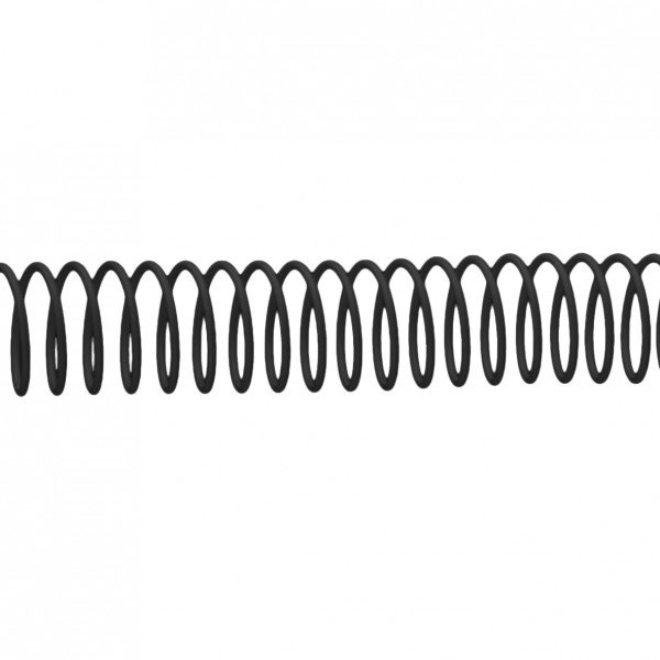 Espiral metalico tamaño a3 paso 5.1 20 mm negro