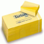 Notas adhesivas 38x51 tartan amarillo