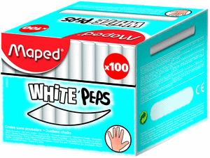 Tizas blancas x100 caja