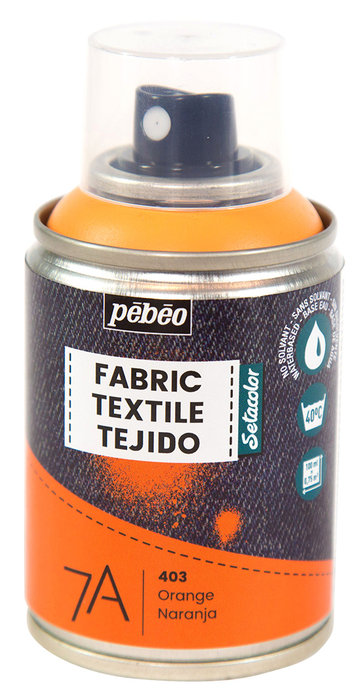 Pintura textil 7a spray 100ml - naranja - Música y Deportes
