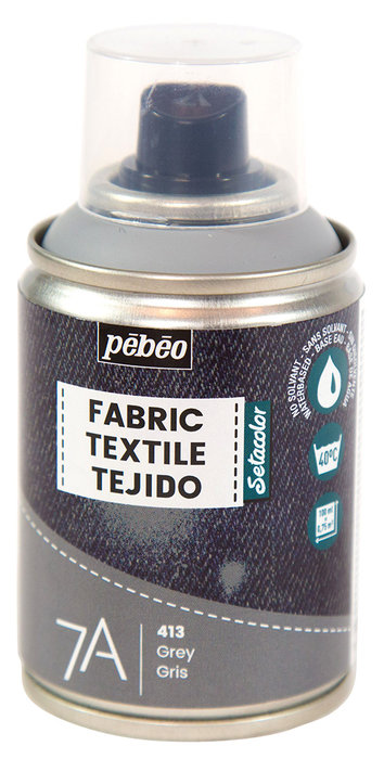 Pintura textil 7a spray 100ml - gris claro - Papelería Sambra