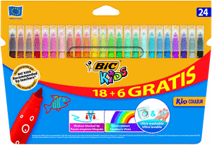 Rotulador bic kids couleur c/18+6 colores surtidos
