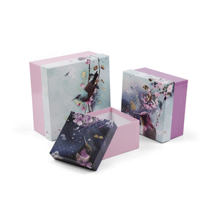 Sakura dream - set de 3 cajas surtidas cuadradas.