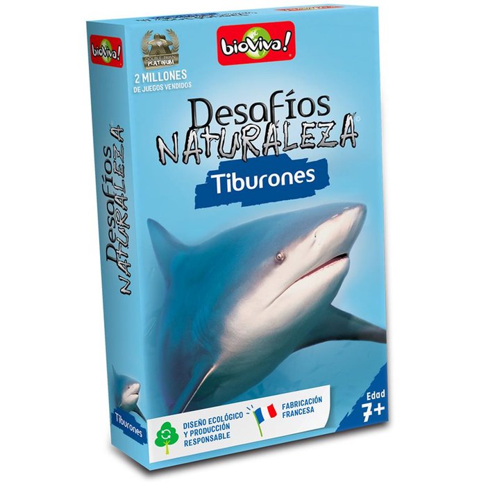 Juego de mesa desafios naturaleza: tiburones
