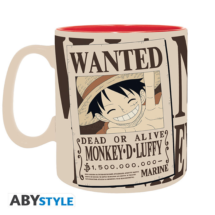 Taza One Piece Luffy wanted 460ml