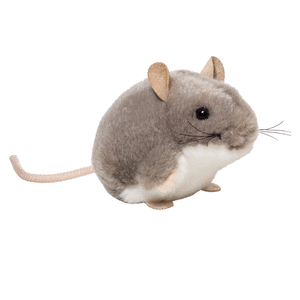 Peluche raton gris 9 cm