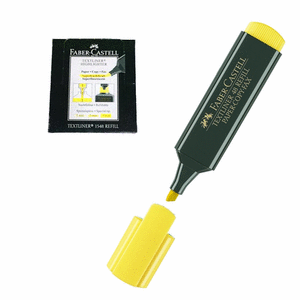 Rotulador fluor textliner faber amarillo
