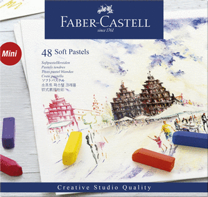 Tiza pastel blando faber castell 48 colores surtidos