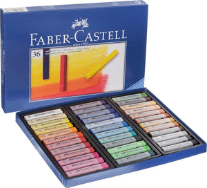 Tizas pastel blando faber castell 36 colores surtidos