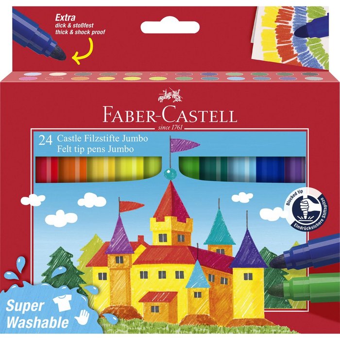C/ 24 Rotuladores jumbo Faber Castell
