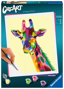 Creart adulto pintar con numeros jirafa