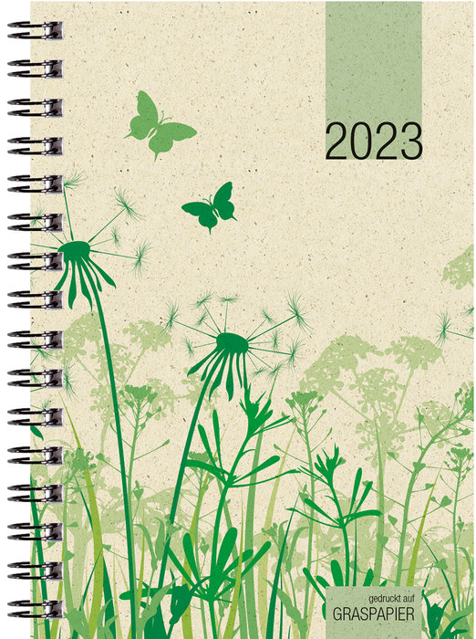 Agenda anual 2023 grass paper espiral 10x14