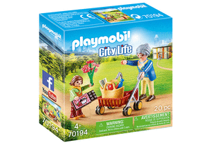 Playmobil abuela con niÑa