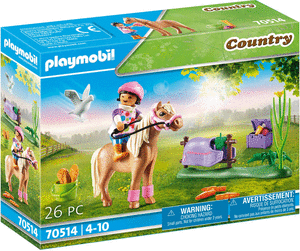 Playmobil poni coleccionable islandes