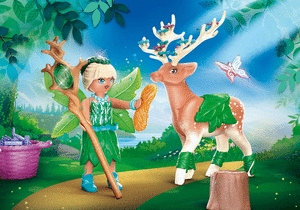 Playmobil forest fairy con animal del alma
