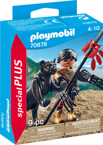 Playmobil guerrero con pantera