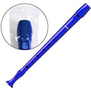 Flauta hohner 9508 azul funda transparente