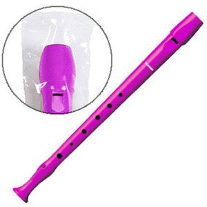 Flauta hohner 9508 rosa fucsia funda transparente