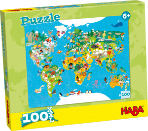 Puzzle  haba mapamundi 100 p