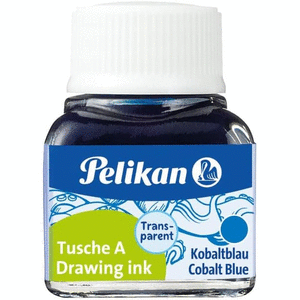 Tinta china pelikan 523/8 azul cobalto