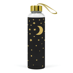 Botella cristal moonlight real gold