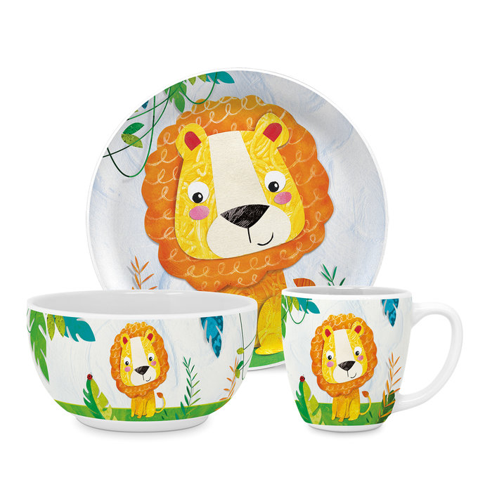 Set infantil 3 piezas happy lion