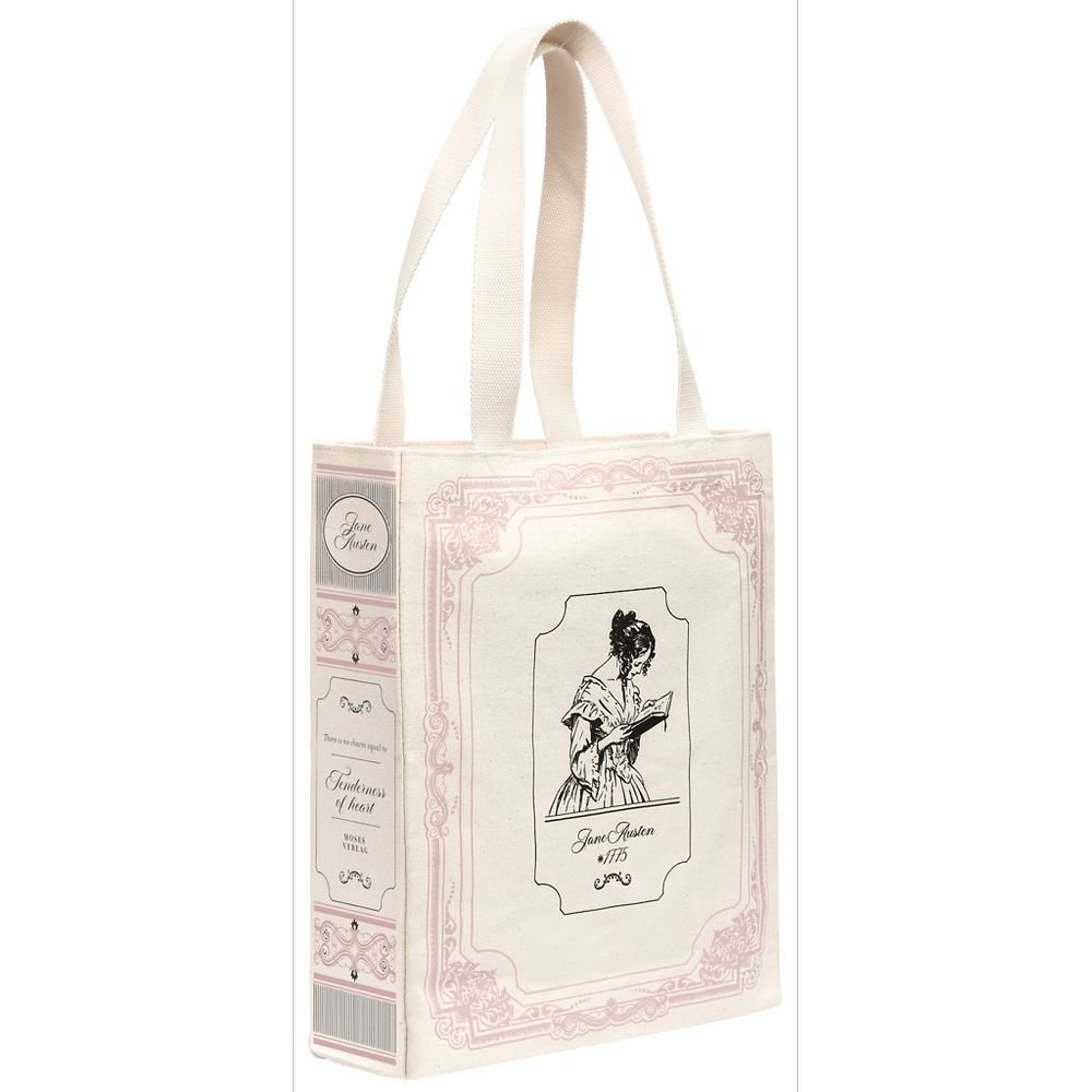 Bolsa de tela de la compra con fondo jane austen