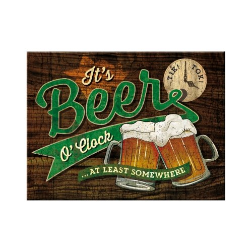 Iman 6x8 cm open bar beer o´clock glasses