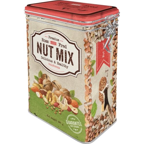 Caja superior con clip 7,5x11x17,5cm home&country nut mix