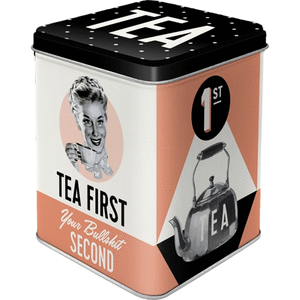 Caja para te say it 50´s tea first
