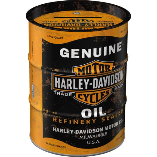 Hucha barril harley-davidson - genuine oil