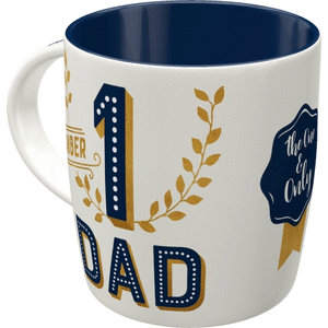 Taza 330ml word up number 1 dad