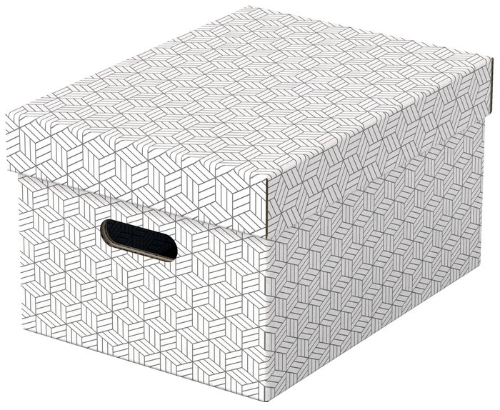 Pack 3u caja carton decorativa blanco 365x265x205mm - Música y