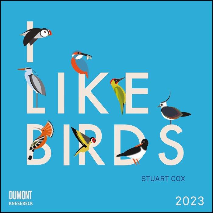 Calendario 2023 i like birds new 30x30
