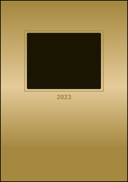 Calendario 2023 hazlo tu mismo oro 21x 29.7
