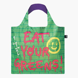 Bolsa plegable eat your greens recycled