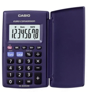Calculadora casio bolsillo hl-820-ver portable
