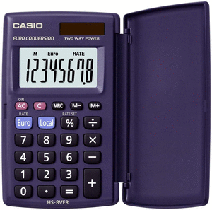 Calculadora basica bolsillo 8 digitos calculo de % conversio